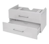 Premium Meuble sous-lavabo MENDLER HWC-D16 brillant 90cm blanc Blanc G