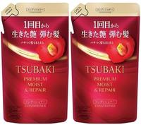 Premium Moist Repair Conditioner for Tsubaki, Refill Pack 300 ml Set of 2
