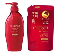 Premium Moist Repair Shampoo pour Tsubaki 450 ml & Refill Pack 300 ml Set
