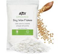 Premium Natural Soy Wax Flakes,100% Soy Wax For Candle Making From Organic Farm,No Additives,Safe And Pure (1kg).[W474]