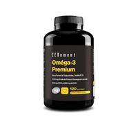 Omega 3 Premium - Triglycérides pour une Absorption Optimale - 1000 mg EPA + 500 mg DHA par Dose - Huile de Poisson Sauvage Certifiée FOS - 120 Capsules