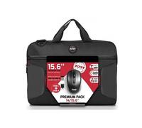 Premium Pack Sacoche PC + Souris sans fil + Dungle USB & Adaptateur Type C - 15,6 -