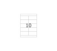 Premium - Papier - mat - auto-adhésif permanent - blanc - 105 x 50.8 mm 2000 étiquette(s) (200 feuille(s) x 10) étiquettes laminées