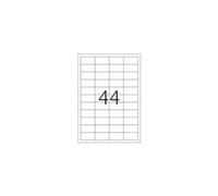 Premium - Papier - mat - auto-adhésif permanent - blanc - 48.3 x 25.4 mm 4400 étiquette(s) (100 feuille(s) x 44) étiquettes laminées