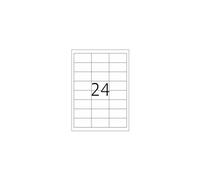 Premium - Papier - mat - auto-adhésif permanent - blanc - 64.6 x 33.8 mm 4800 étiquette(s) (200 feuille(s) x 24 étiquettes laminées