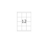 Herma Étiquettes 4279 Premium mattes auto-adhésives permanentes laminées 70 x 67,7 mm A4 1200 blanc