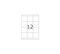 Herma Étiquettes 4617 Premium A4 - Papier mat auto-adhésif permanent 70 x 67,7 mm 2400 Blanc