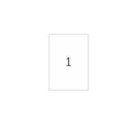 Premium - Papier - mat - auto-adhésif permanent - blanc - A4 (210 x 297 mm) 100 étiquette(s) (100 feuille(s) x 1 étiquettes laminées