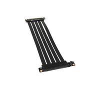 Corsair Câble d'extension PCIe 3.0 x16 haut de gamme, 300 mm (blindé contre les interférences électromagnétiques, entièrement flexible, connecteur PCIe femelle à 90 degrés), noir