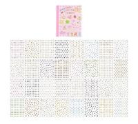 Premium PET Tiny Cut Out Sticker Book with Animal Food Designs for Crafting Fun Decos Sticker