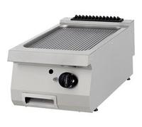 Premium Plaque de Gril Chrome Rainuré Simple Prof. 90 cm Gaz Maxima Blanc