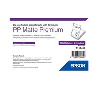 EPSON PP Matte Label 203x152mm 500 étiquettes, Die-Cut Fanfold (7113416)