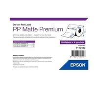 Premium - Polypropylène (PP) - mat - adhésif permanent en acrylique - A4 (210 x 297 mm) 736 étiquette(s) (4 rouleau(x) x 184 boîte - Etiquettes en