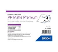 Epson Premium - Polypropylène (PP) - mat - adhésif permanent en acrylique - rouleau (10,5 cm x 55 m) 1 rouleau(x) étiquettes continues - pour ColorWorks C7500, C7500G, C8000e (BK), C8000e (MK), CW-C60