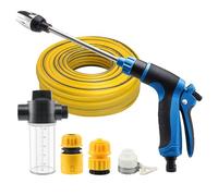 Premium Pressure Washer & High Pressure Hose Nozzle - Universal Fit Outdoor Cleaning Attachment - Accurate Dimensions for Quick, Easy Installation (Blue-5)