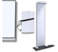 Premium PS5-PRO Support Mural pour Disque & numérique Sortie du câble d'alimentation à Droite Compatible avec Sony PlayStation 5 Pro, Accessoires PS5, PS5-Blanc