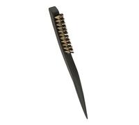 Premium Qualité Anti-statique Cheveux Styling Teasing Brosse En Bois Naturel Dos Peigne Brosse À Cheveux En Nylon Poil pour Court Épais Cheveux Fins 3 RangéesConception professionnelle