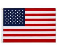 Premium Qualité - Drapeau USA Amérique 250 x 150, Poids de Tissu Env. 100 G/M²