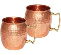 Premium Quality Hammered Copper Tumbler - 100% Pure Copper Tumbler for Water - Better Then Glasses, Safer Than Plastic (Design 12)
