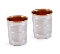 Premium Quality Hammered Copper Tumbler - 100% Pure Copper Tumbler for Water - Better Then Glasses, Safer Than Plastic (Design 7)