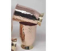 Premium Quality Hammered Copper Tumbler - 100% Pure Copper Tumbler for Water - Better Then Glasses, Safer Than Plastic (Design 4)