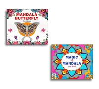 Premium Quality Mandala Beautiful Butterfly + Magic Art Designs Pattern Colouring Books For Kids | Magic Mandala Art | Fantasy Coloring For Kids | Whimsical Art Patterns | Creative Drawing Book | Uniq