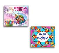 Premium Quality Mandala Cute Unicorn + Fun & Relaxing Magic Art Designs Pattern Colouring Books For Kids | Fantasy Mandala Art | Interactive Coloring Fun | Magical Unicorn Mandalas | Coloring and Draw