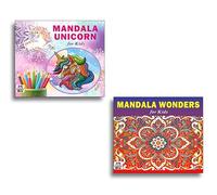 Premium Quality Mandala Cute Unicorn + Unique Gorgeous Wonders Art Designs Pattern Colouring Books For Kids | Kids Coloring Activity | Unicorn and Wonders Combo | Coloring Fun for Kids | Relaxing Art