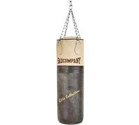 Premium Rétro Cuir de vachette Sac de frappe Marron 100 x 35 cm rembourré avec Heavy Duty à quatre points Chaîne en acier