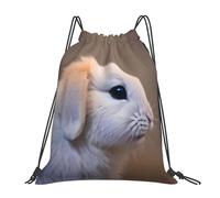 Premium Sac à Dos Cordon Impression du Lapin Qui pleure Sacs à Cordon Unisexe Gym Bag pour Gym Yoga Homme 36X42cm