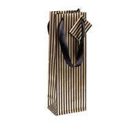 Premium sac bouteille or/noir 12,5x9,5x38 cm - Or