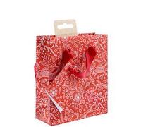 Premium sac petit rouge & blanc 12x4,5x13,5 cm - Rouge