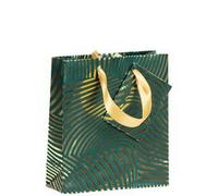 Premium sac shopping géo or/vert 32x13x24,5 cm - Vert