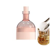 Premium Silicone Mold Set Whiskey Ice Sphere Maker Large Size Tray Bottle Design Tool Flexible Silicone Ice Mold Craft Elegant Wine Bottle Shape Art Home Freezer Kitchen Use Kit