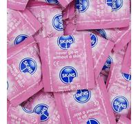 Premium Skins Préservatifs Aromatisés Bubblegum Big Box - Ultra Fins pour la Bouche et les Rapports Sexuels - Avec Lubrifiant Extra Aromatisé pour Plus de Plaisir