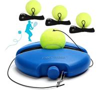 Premium Tennis Buddy, Ensemble de balles de Rebond pour entraîneur de Tennis avec Base et balles, Outil d'auto-entraînement Portable pour débutants, Outil d'auto-entraînement de Balle de Tennis B