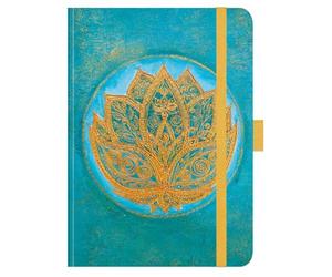 Premium Timer Big "Lotus" 2026: Hochwertiger Buchkalender. Terminplaner mit Wochenkalendarium, Gummiband und Stifthalter. 12 x 17 cm