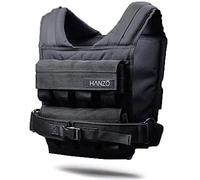 Premium Training Weighted Vest Men & Women - 25lbs/35lbs/45lbs/65lbs, Adjustable Nylon Body Weight Workout Vest for Fitness, Calisthenics, and Home Workouts