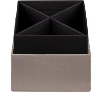 Premium Trousse En Cuir Anna, Etui Pour Stylos, Crayons, Maquillage Pour Femmes - Noir/Noir