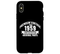 Premium Vintage Since 1959 66e Anniversaire 66 Ans Meme Coque pour iPhone X/XS