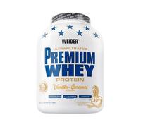 Weider Premium Whey Protein Poudre - Haute Teneur en Protéines, Faible Teneur en Glucides & Faible Teneur en Graisses avec L-Glutamine et Vitamine B6 - 2,3kg - Vanilla Ice-Cream