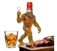 Premium Whiskey Glass Decanter, Stylish Liquor Bottle Set, Pouring Spout with Cork Stopper, Sophisticated Crystal Carafe for Spirits, Drinkware Accessory with Vintage Style, Home Bar Gift for Dad Men