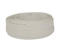 Premium X Câble coaxial satellite 20 m 90 dB Twin Mini 2 x 4 mm Blanc 20 m Câble d'antenne FullHD HDTV 4K