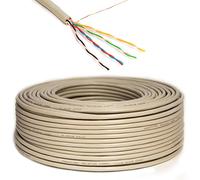 Premium X Câble Téléphonique 25m 4 Conducteurs 4x2x0,6mm J-Y(ST) Y - Câble de Pose, Câble de Télécommunication, Blindage en Aluminium, Design CCA, pour Intérieur/Extérieur