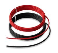 Premium X Ensemble de câbles FLRY-B pour véhicules automobiles - 10 m 2,5 mm² Rouge/Noir | Flexibles, asymétriques | Voitures, motos, remorques, camping-cars