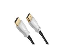 PremiumCord 4K Optical Active High Speed Câble HDMI 2.0 M/M 18Gbps, Compatible avec Vidéo 4K@60Hz, Deep Color, 3D, Arc, HDR, EDID, Connecteurs plaqués Or, Noir, Argent, 30 m