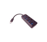 PremiumCord 5G SuperSpeed Hub USB Type C vers 4 Ports USB 3.1 A Gen1