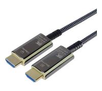 PremiumCord 8K Ultra High Speed HDMI 2.1 Câble Fibre Optique Visuellement Actif,48 Gbits,NoirOr