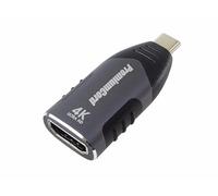 PremiumCord Adaptateur 4K USB-C vers HDMI M/F, HDMI 2.0, UHD 4K 2160p 60 Hz, Full HD 1080p, HDR, HDCP 2.2, Boîtier en Aluminium, Space Gray