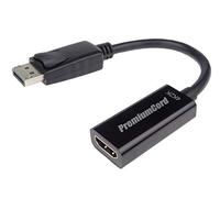 PremiumCord Adaptateur DisplayPort mâle HDMI mâle/Femelle 3D Prise en Charge 4K * 2K @ 30Hz